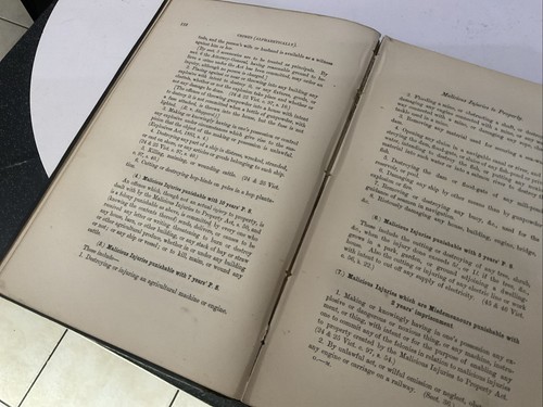 Gibson Student’s Criminal & Magisterial Law 1890 Gibson Weldon Law Notes Society - Picture 12 of 16