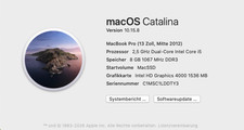 Apple MacBook Pro 13,3 Zoll (Mitte 2012, i5); 1TB / 8 GB; CD/DVD-RW