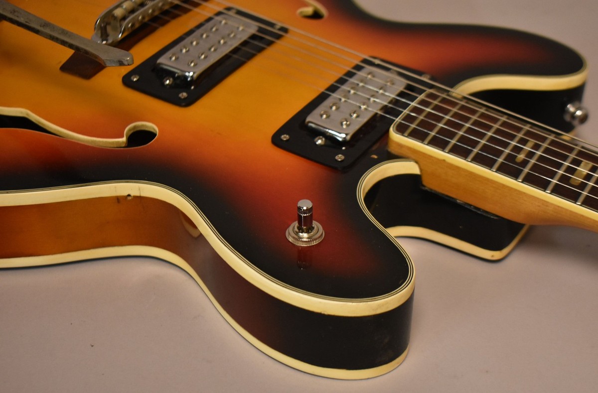 1970s Aria Diamond 5102T Hollowbody Electric Guitar Sunburst MIJ