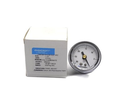 ASHCROFT 15W1001TH01BXUCVAC 0/30''HGVAC NSMP