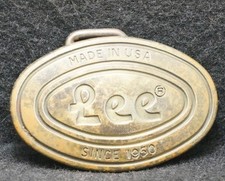 WL11140 VERY COOL VINTAGE 1970s  LEE  WESTERN FASHION APPAREL MENS BELT BUCKLE