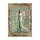 Fantasy Sea Nymph Mermaid Cotton Fabric Block Quilt Panel Sewing Applique — photo 1