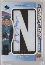 2020-21 Upper Deck SP Game Used Draft Day Marks Rookies /35 Josh Norris Auto 3x1