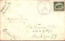 GOLDPATH: US airmail 1918 Philadelphia, PA machine cancel CV942_P31