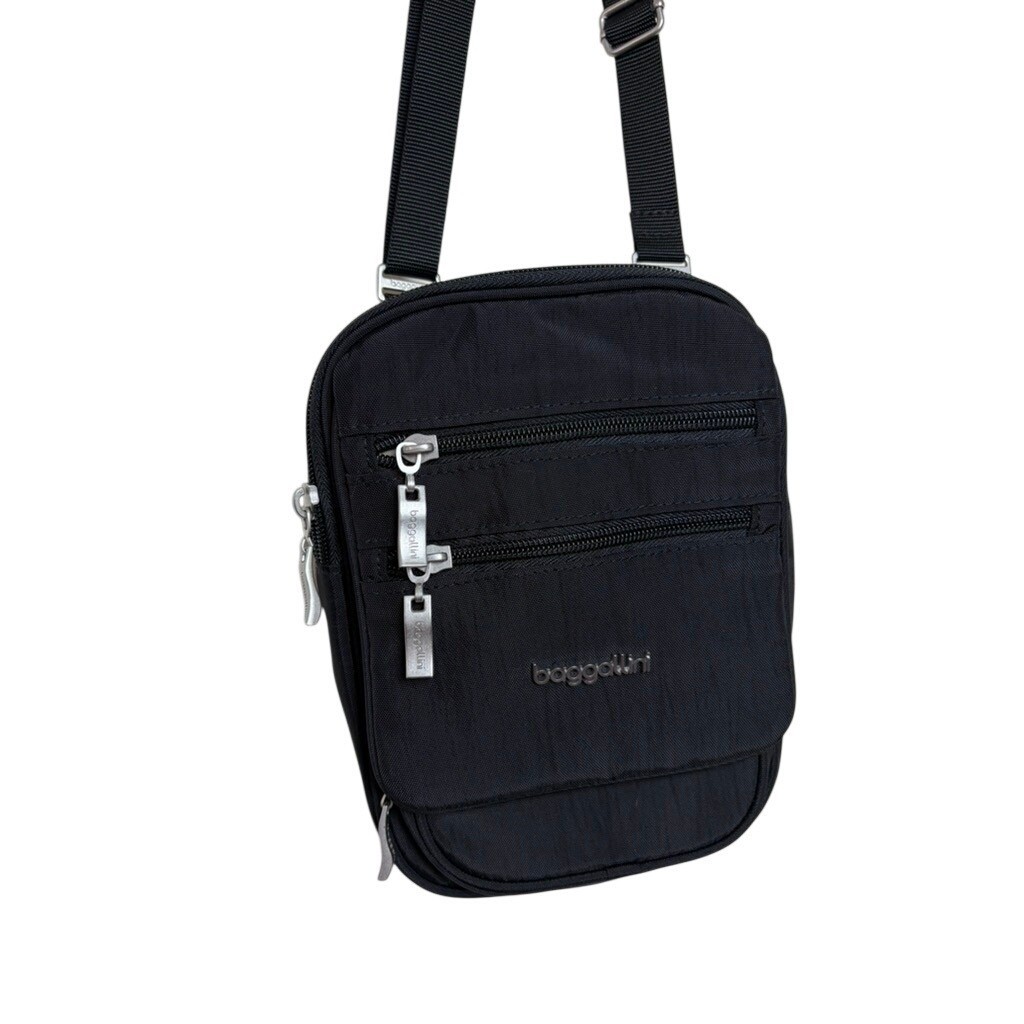 Baggallini RFID Journey Crossbody Bag Black Nylon Travel Purse NEW | eBay