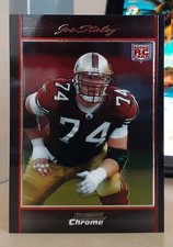2007 Bowman Chrome Joe Staley ROOKIE RC #BC42 CENTRAL MICHIGAN CHIPPEWAS 49ERS