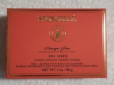 SPONGELL Pedicure Foot Scrub Buffer Cleanser Papaya Yuzu Scent Sealed 30 Uses