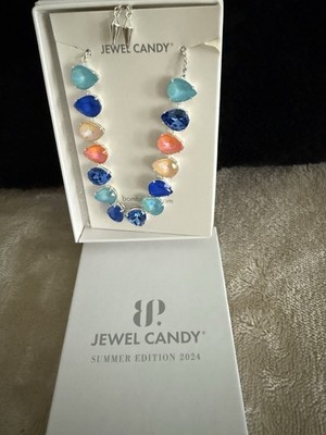 BP Jewel Candy Bracelet - The Caroline - Apricot Sky Sunset - Silver Plating