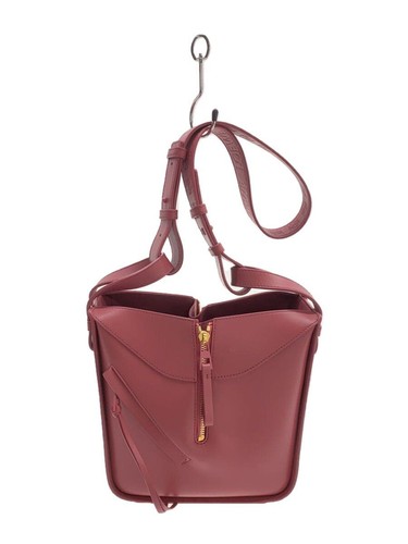 LOEWE shoulder bag leather Pink hammock Used
