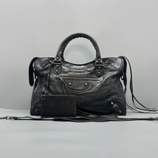 Authentic Balenciaga Classic City Motorcycle ...
