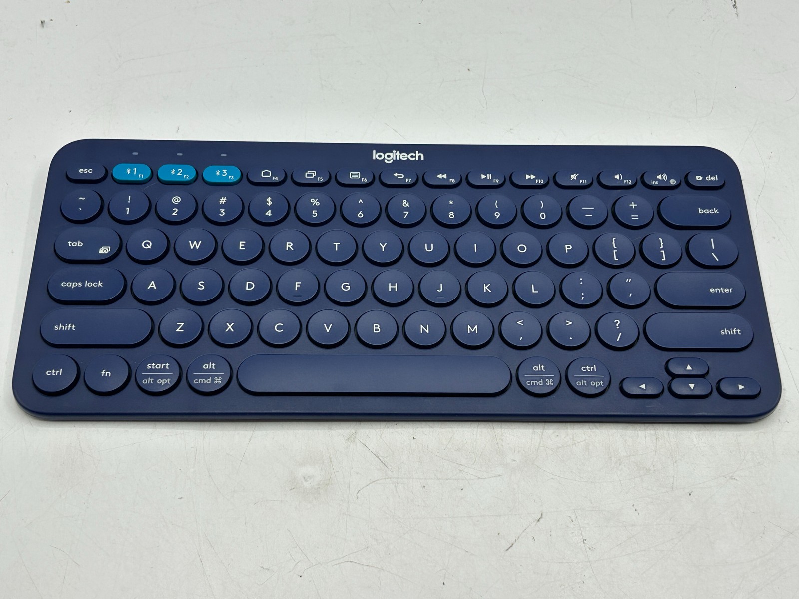 Logitech K380 Multi-Device Bluetooth Keyboard Windows Bluetooth Navy Blue