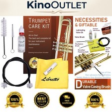Complete Trumpet Maintenance Set: Valve Oil, Brushes,  Giftable Case Included
