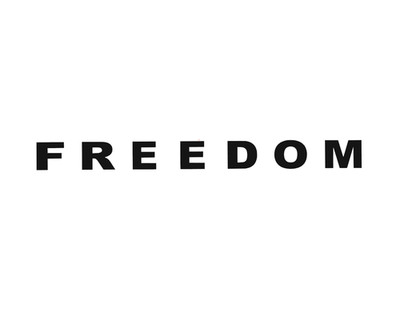 FREEDOM 100% waterproof  vinyl sticker decal - several sizes / colors