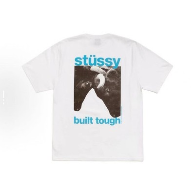 Stussy FW26 BUILT TOUGH TEE Summer t-shirt Black - White | eBay