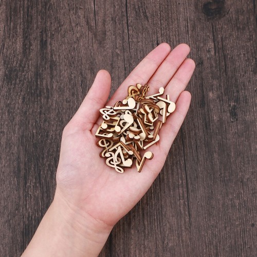 100PCS DIY Doodle Educational Toy Musical Notes Natural Wooden - Picture 10 of 12