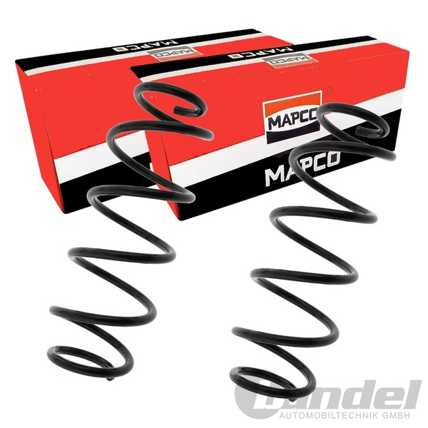 2X Mapco Fahrwerksfeder Federn Hinten Links+Rechts Passend FüR Seat Mii Skoda Ci-image