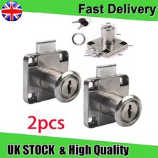 2x Cam Drawer Furniture Lock Door Letter Mailbox Cabinet Cupboard lock 4 keys