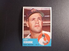1963 Topps Baseball Larry Osborne Card # 514