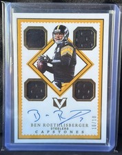 2017 Panini Vertex Ben Roethlisberger Capstones Patch Auto #/10 Steelers