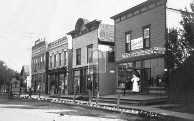 Lake Street Grocery Store Grayslake Illinois IL - Reprint