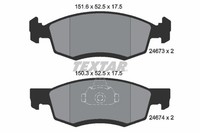 Textar Bremsbelagsatz Scheibenbremse Q+ 2467301 FüR Logan Express Dacia MCV Lada