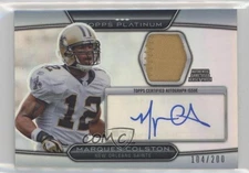 2010 Topps Platinum Refractor /200 Marques Colston #ARP-MC Patch Auto