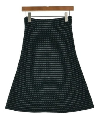 EMPORIO ARMANI Knee-length Skirts BlackxBlue(Border) 38(Approx. S) 2200584206036