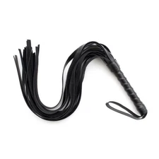 Faux Leather Pimp Whip Racing Riding Crop Party Flogger Queen Black Horse 