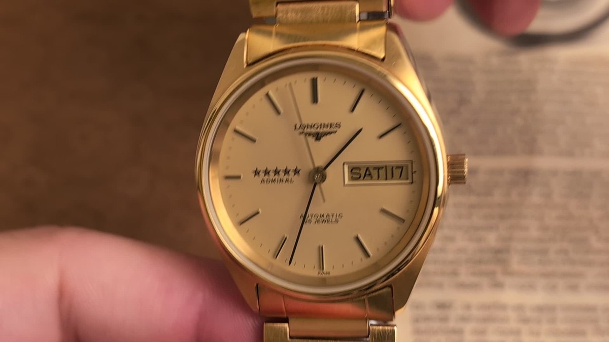 LONGINES Admiral 5Star L7.634.2 Day/Date Gold Dial Automatic Men's