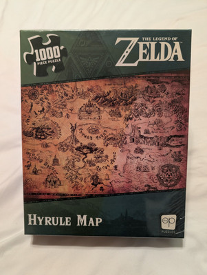 The Legend of Zelda  Hyrule Map  1000 Pc Puzzle NEW SEALED Made in USA