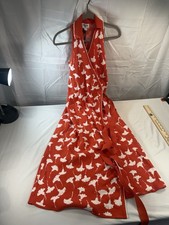 Diane von Furstenberg Red Floral Wrap Dress Women’s M NWT Target