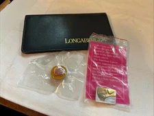 Longaberger Checkbook And HOH Pin And Bee 1996 Pin Light The Fire Within