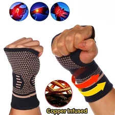 2 Pack Wrist Brace, Compression Wrist Support Splint Carpal Tunnel Hand Wrap