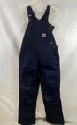 Carhartt FR Quick Duck Flame Resistant Bib Overalls Quilt Lined Navy NWT 30x30