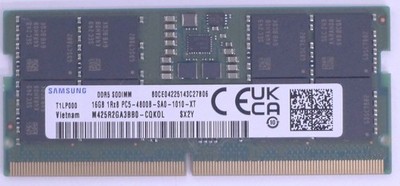 Samsung 16GB 1Rx8 PC5-4800B DDR5 4800MHz SODIMM Memory M425R2GA3BB0-CQK