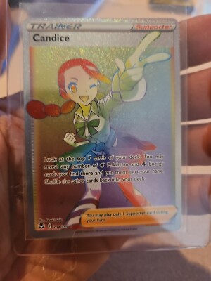 Candice - 204/195 - Pokemon Silver Tempest Sword & Shield Secret Rare Card NM | eBay Candice - 204/195 - Pokemon Silver Tempest Sword & Shield Secret Rare Card NM | eBay