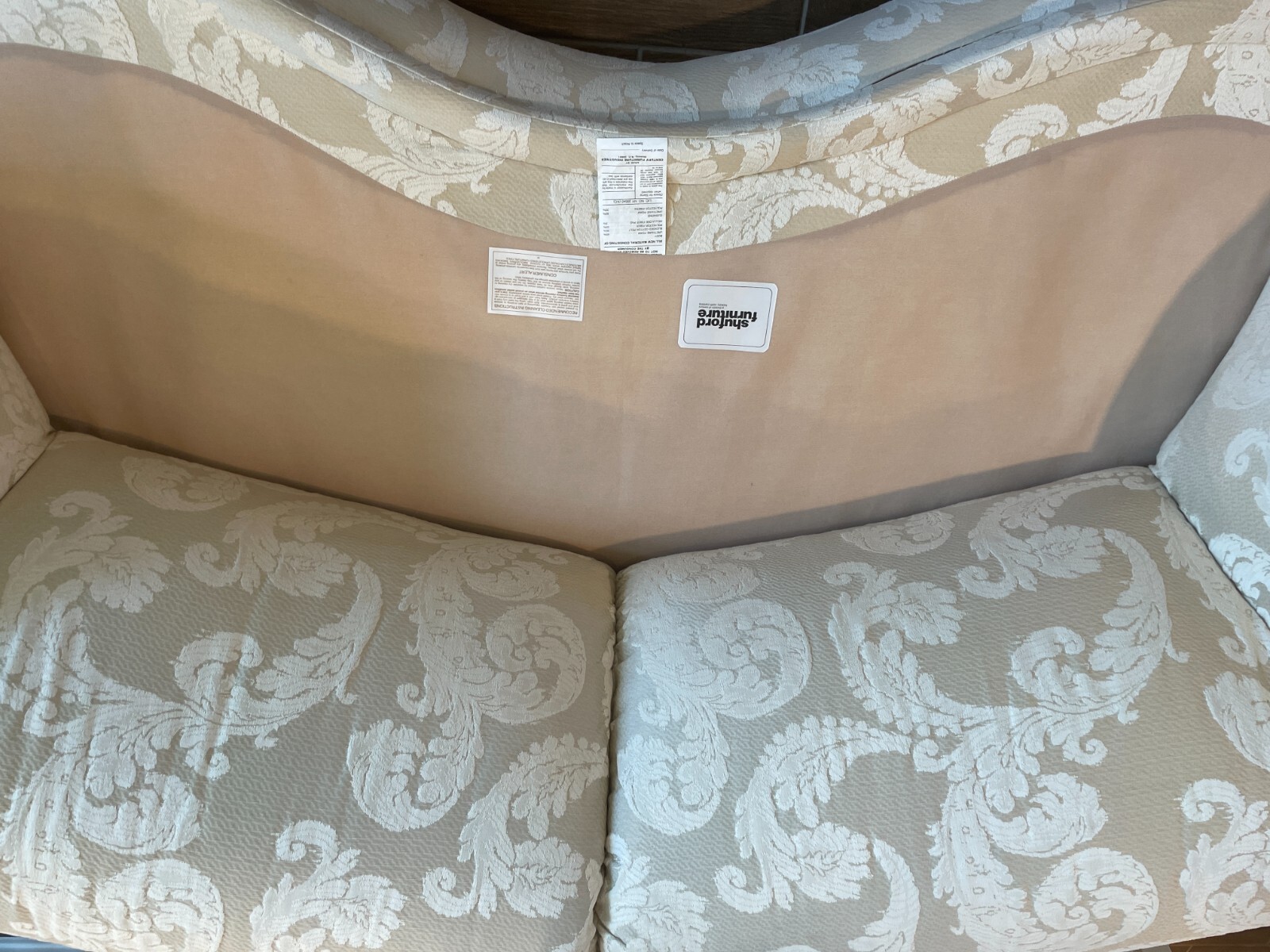 ivory Sofa Living Room used; Century Furniture eBay