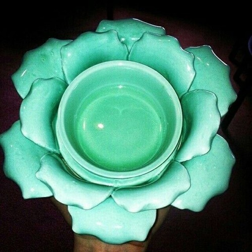 Scentsy Petal Green Flower Element Wärmer 2013-RETIRED & RARE-New In Box - Bild 2 von 4