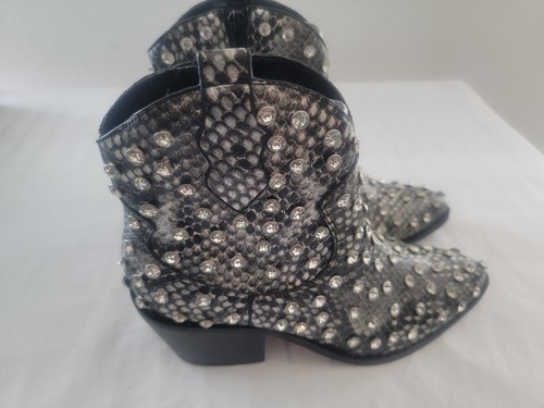 Betsey Johnson Jenkins modische Damenstiefel schwarz mehrfarbig - Bild 4 von 5