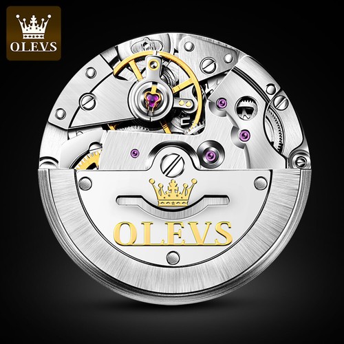 OLEVS Men Watch Waterproof Men's Mechanical Wristwatches Calendar Luminous - Afbeelding 7 van 7