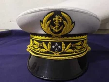 FRENCH CAP HAT KEPI - French Navy Admiral General Hats - French CUSTOM Hats
