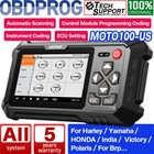 Motorcycle Diagnostic Tool All System OBD2 Scanner ECU Coding Service Lamp Reset