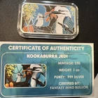 VERY RARE.  1 Oz Kookaburra Jedi .999 Silver - LIMITED MINTAGE in Capsule w/ COA