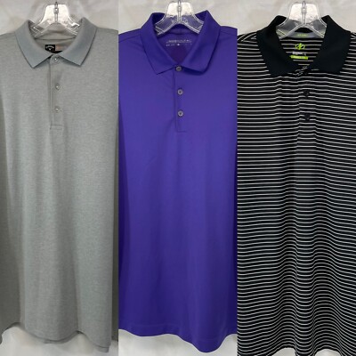 Lot Of 3~NikeGolf,Callaway,Nordictrack Multicolor Golf Polo Shirts Sz (L)