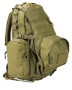assault pack with helmet holder
