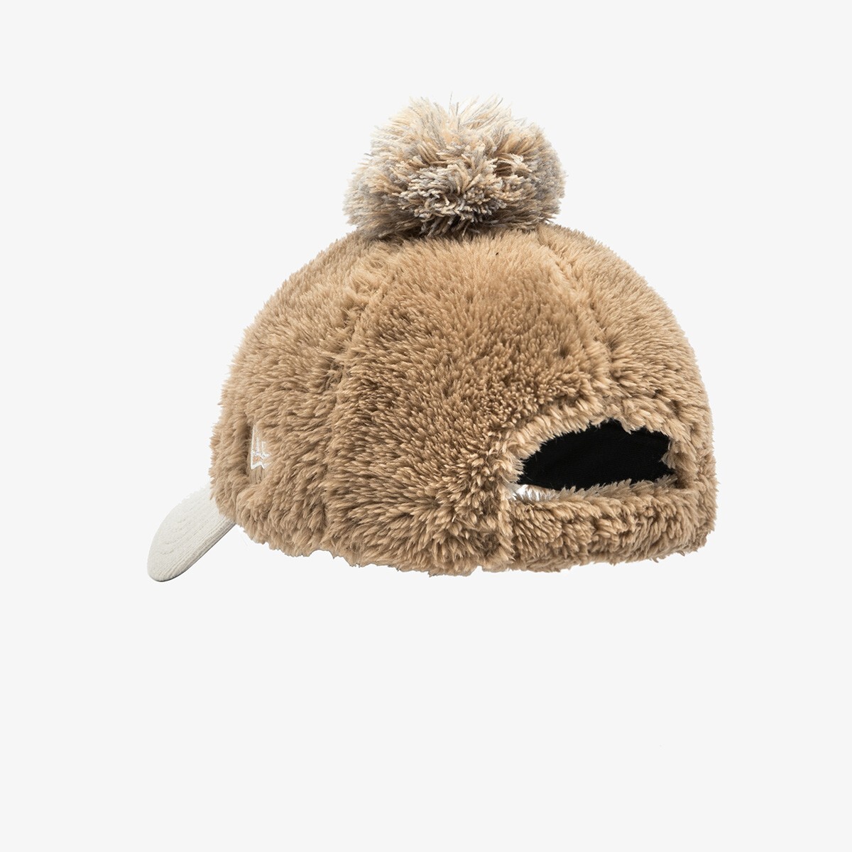 ★Newera★GOLF★WOMEN MINK FLEECE POMPO.M, CAP 送料無料 New Era Golf (W) Mink Fleece Pom Pom Long Visor Ball Cap
