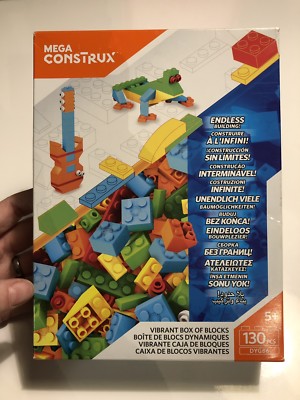mega construx vibrant box of blocks