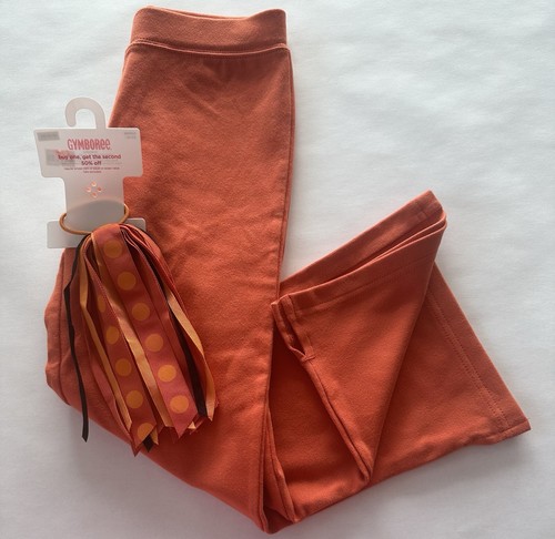 Gymboree Girl Size 5 Orange Flared Pants And Pony Tail Accessory Fall. NWT. - Picture 3 of 3