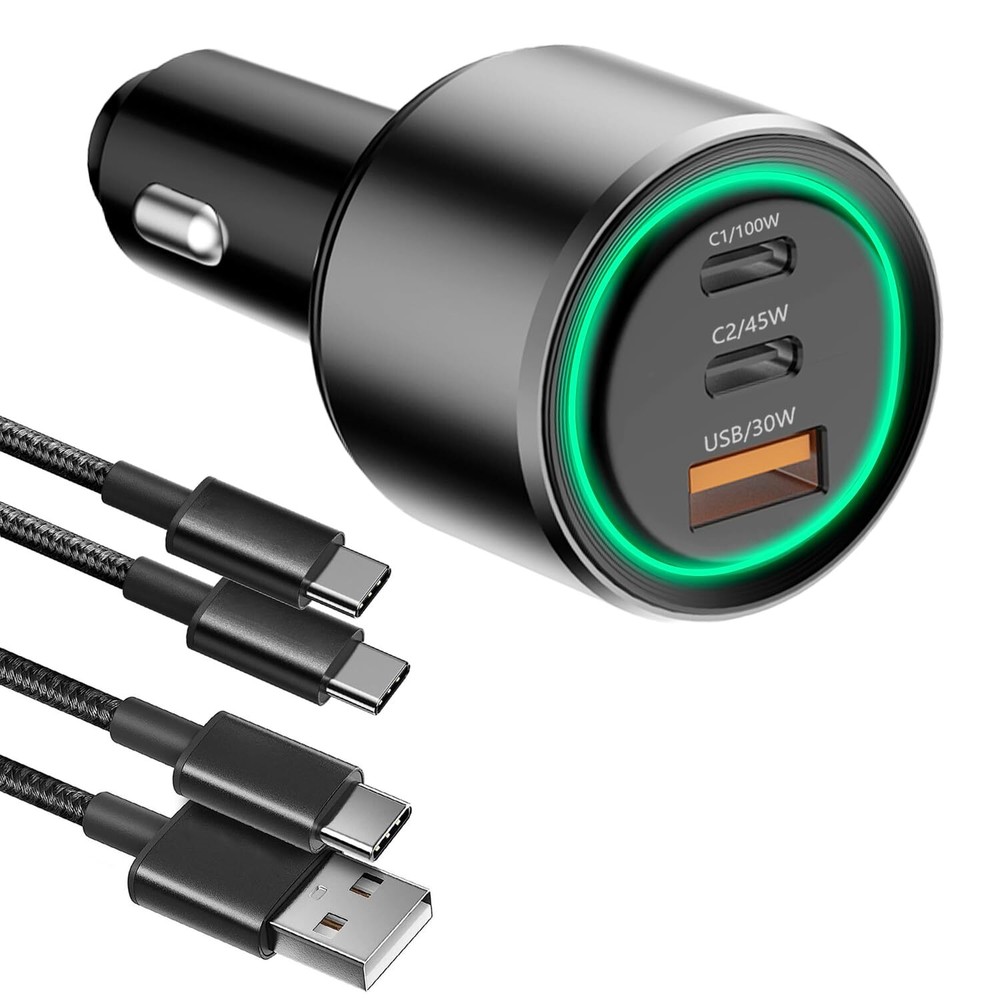 175W USB-C Car Charger with PD3.1 100W & PD3.0 45W Fast Charging