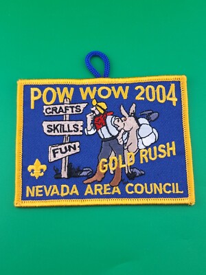 Pow Wow 2004 Nevada Area Council Gold Rush Pocket Patch BSA Scouts America NEW